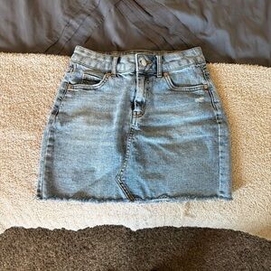 Denim Blue Mini Skirt